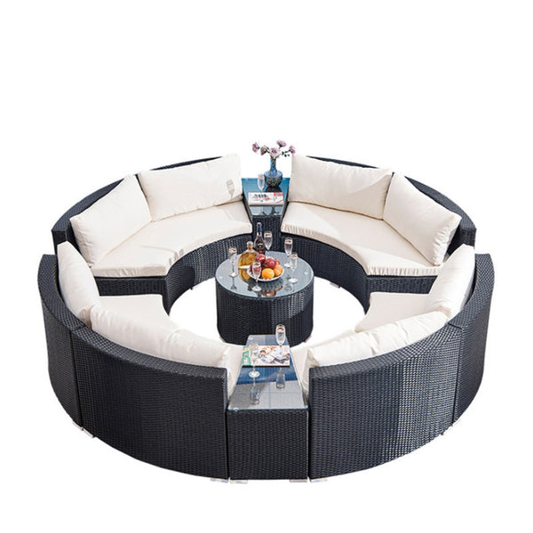 Outdoor furniture, rattan sofa,circular sofa 674