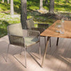 Outdoor tables and chairs, wicker chair, rectangular table 642