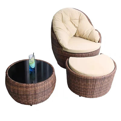 outdoor rattan chair set, outdoor furniture 636