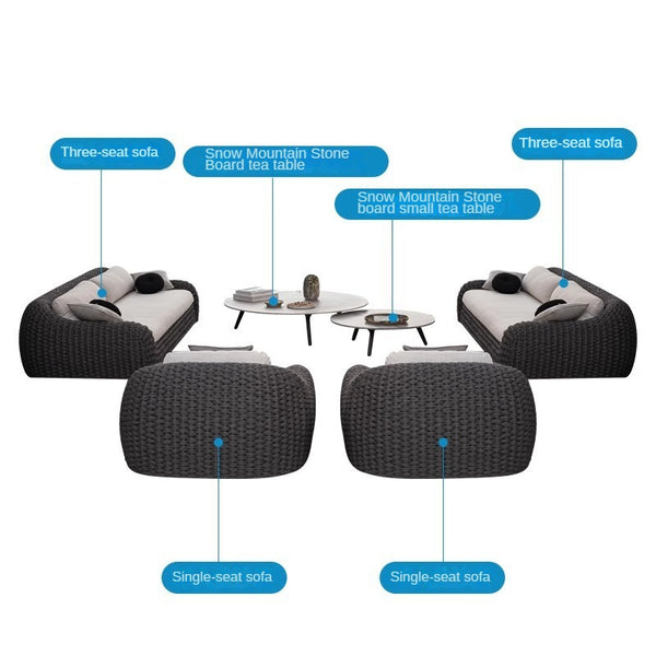 Outdoor sofa, rattan sofa,outdoor furniture 713