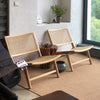 Outdoor sofa,outdoor furniture, solid wood rattan chair 717