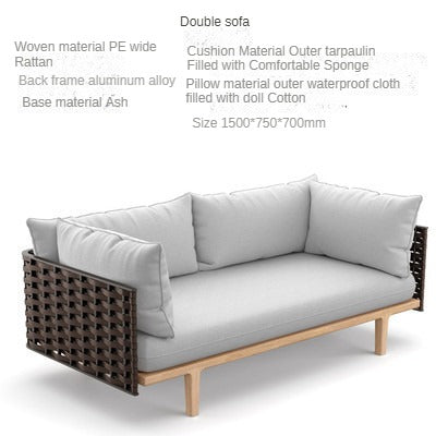 Outdoor sofa,rattan sofa,leisure outdoor furniture 697