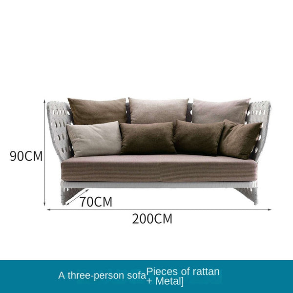 Outdoor rattan sofa,outdoor furniture 675