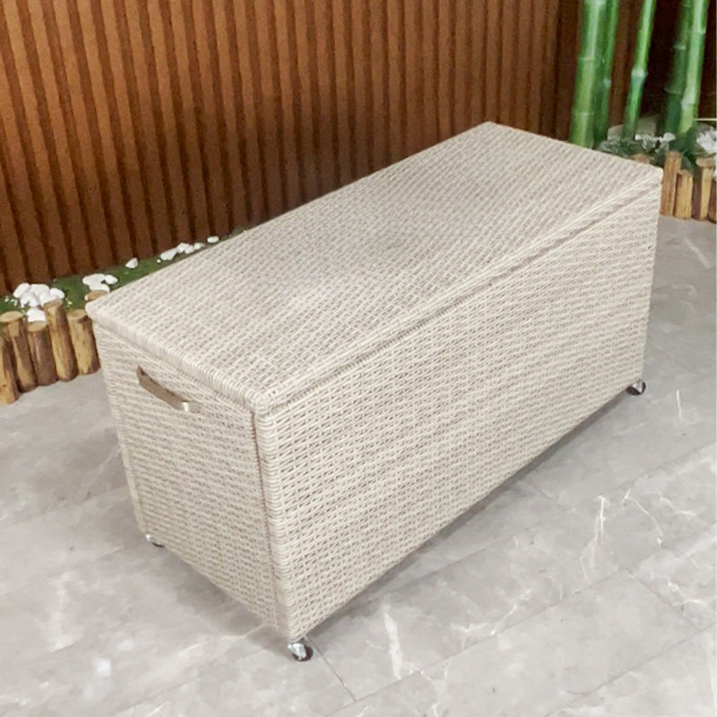 Outdoor  leisure storage box, imitation rattan storage cabinet 607